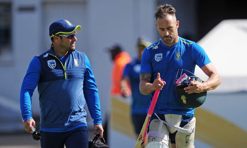 Mark Boucher Faf du Plessis Proteas