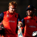 Netherlands cricketers Tom Pringle and Bas de Leede