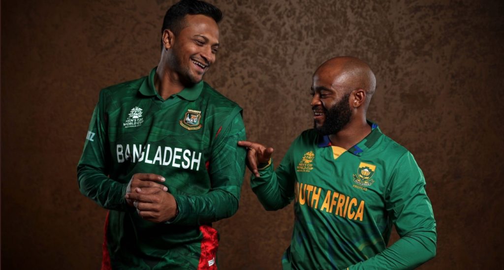 Shakib Al Hasan Temba Bavuma laughing