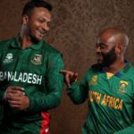 Shakib Al Hasan Temba Bavuma laughing