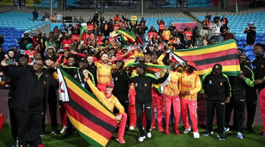 Zimbabwe Scotland celebrate 21 Oct 2022