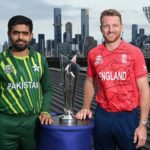 Babar Azam Jos Buttler T20 World Cup trophy MCG