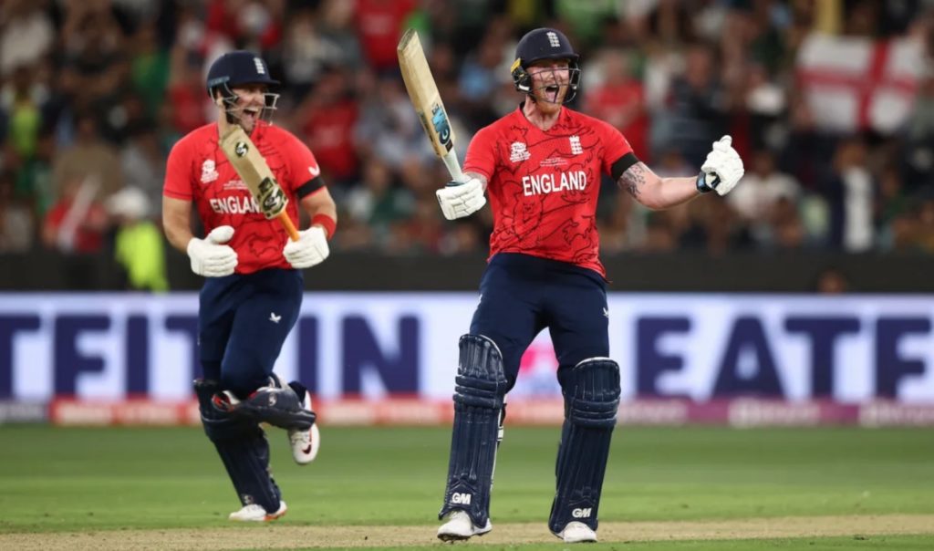 Ben Stokes celebrates 13 Nov 2022 England