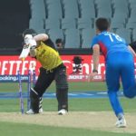 David Warner bowled switch-hit 4 Nov 2022