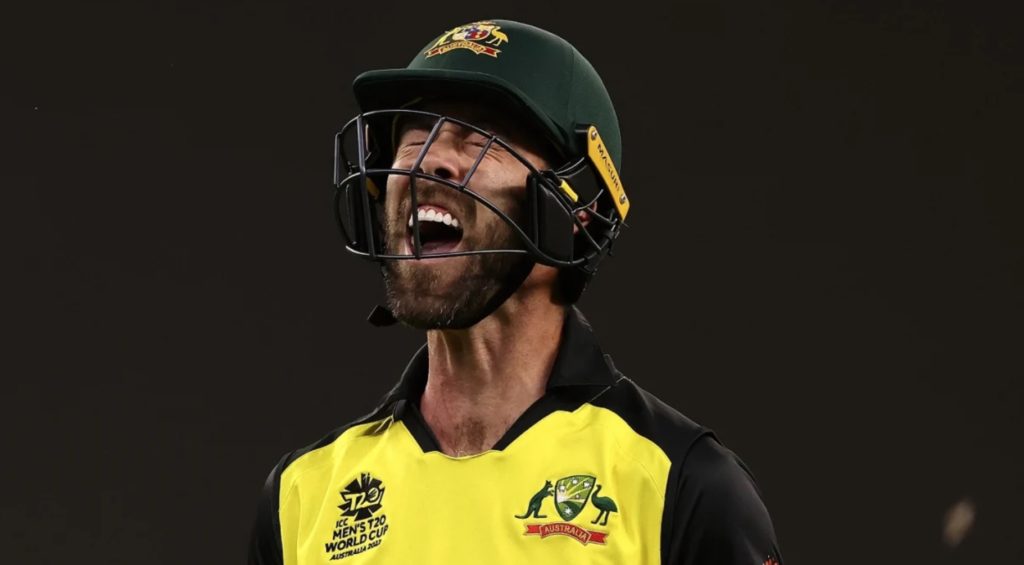 Glenn Maxwell shouts