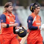 Max O'Dowd and Tom Cooper shared a crucial parternship for Netherlands against Zimbabwe at the T20 World Cup