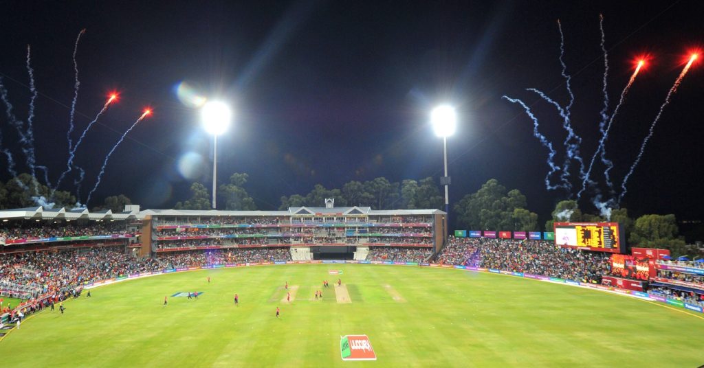 Wanderers stadium fireworks