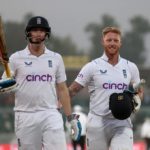 Harry Brooks and Ben Stokes of England