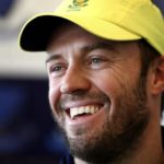 AB de Villiers smiles