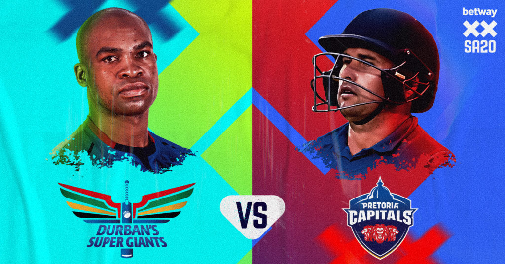 Durban's Super Giants vs Pretoria Capitals (SA20)