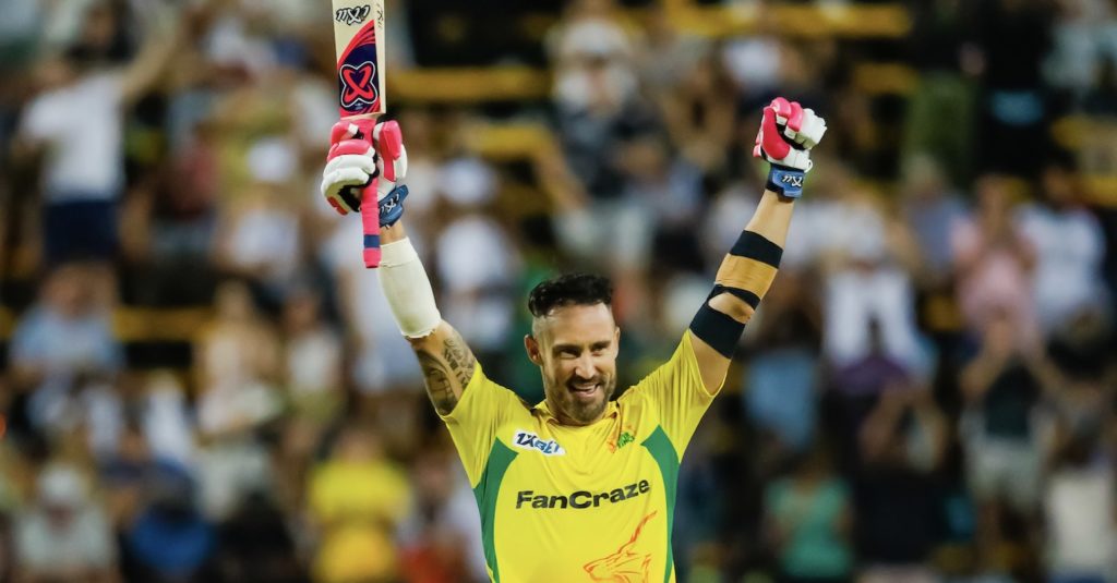 Faf du Plessis century JSK 24 Jan 2023