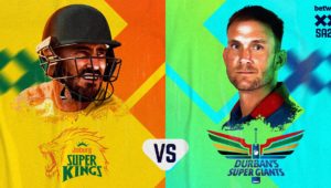 Joburg Super Kings vs Durban's Super Giants (SA20)