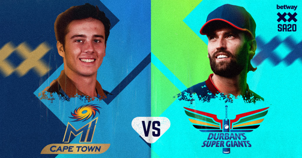 MI Cape Town vs Durban's Super Giants (SA20)