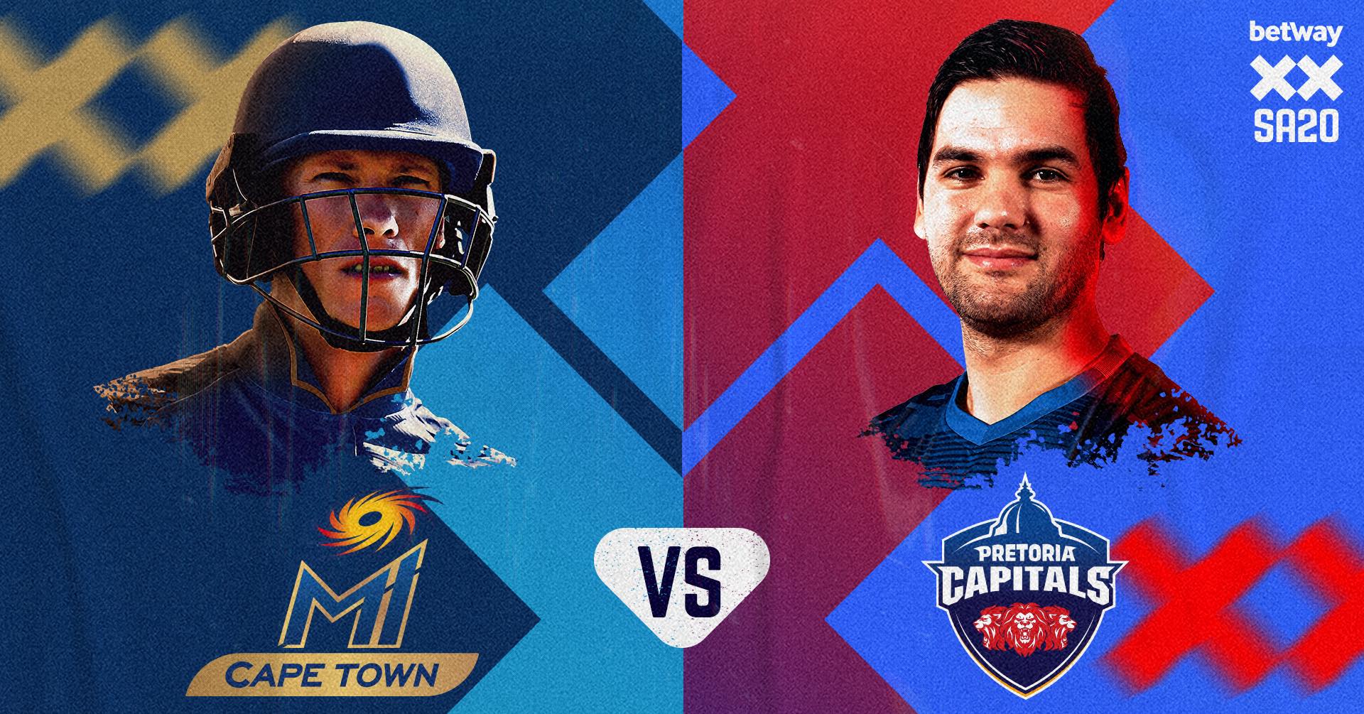 LIVE MI Cape Town vs Pretoria Capitals (SA20)