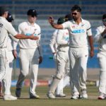 New Zealand celebrate a Pakistan wicket