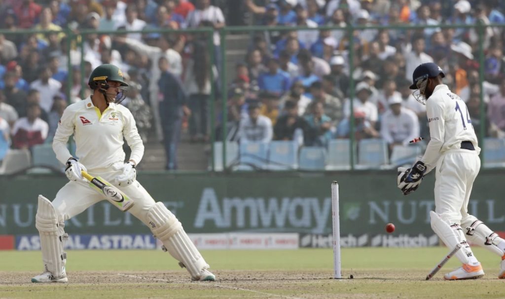 Alex Carey bowled Ravindra Jadeja 19 Feb 2023