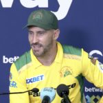 Faf du Plessis SA20 presser 6 Feb 2023