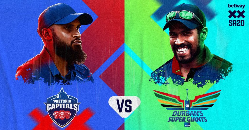 Pretoria Capitals vs Durban's Super Giants (SA20)