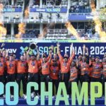 Sunrisers Eastern Cape SA20 trophy 12 Feb 2023