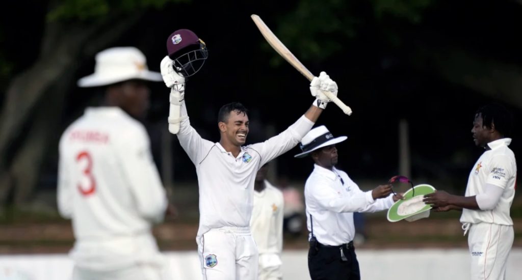 Tagenarine Chanderpaul WI hundred 5 Feb 2023