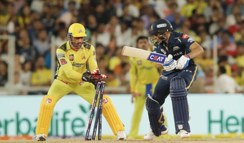 MS Dhoni CSK IPL stumping 20 May 2023