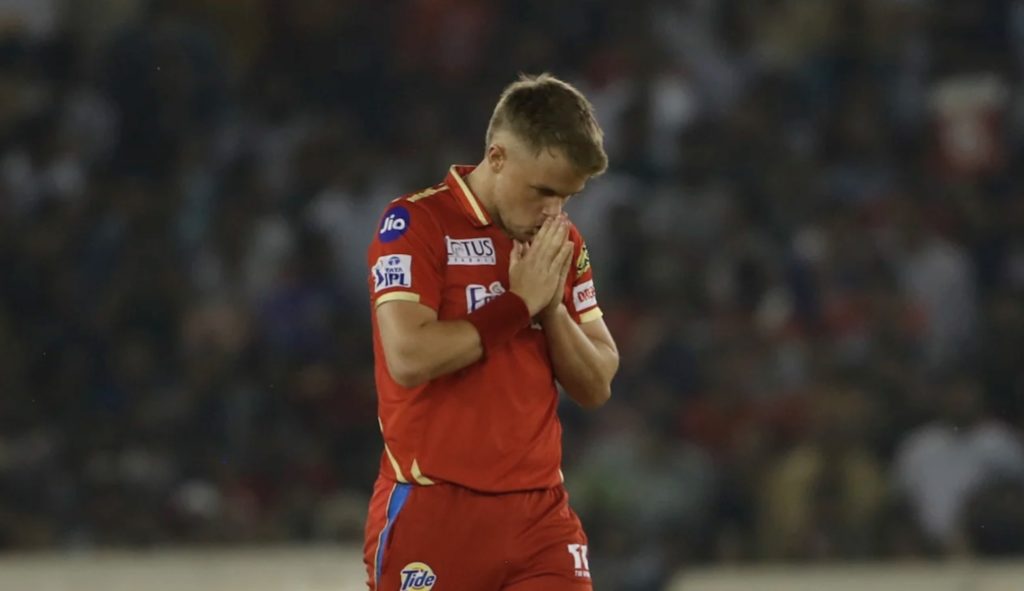 Sam Curran Punjab Kings pensive 2023