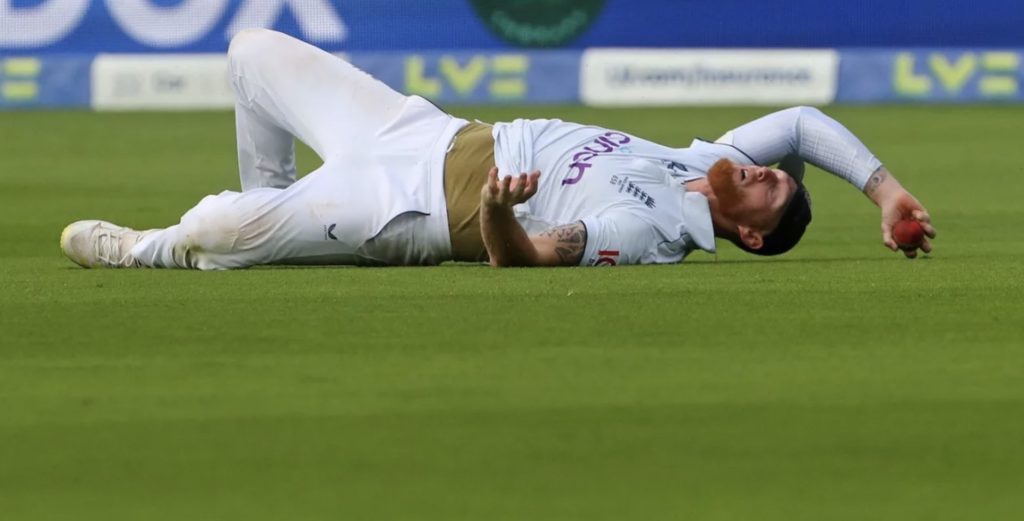 Ben Stokes drops Lyon Ashes 20 Jun 2023