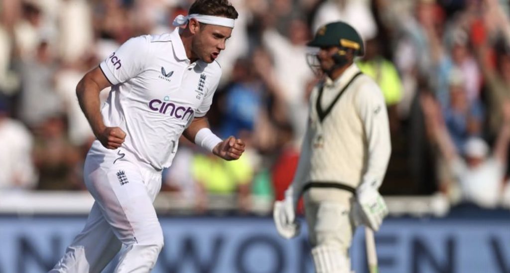 Stuart Broad wicket Ashes 19 June 2023