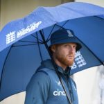 Ben Stokes rain Ashes umbrella