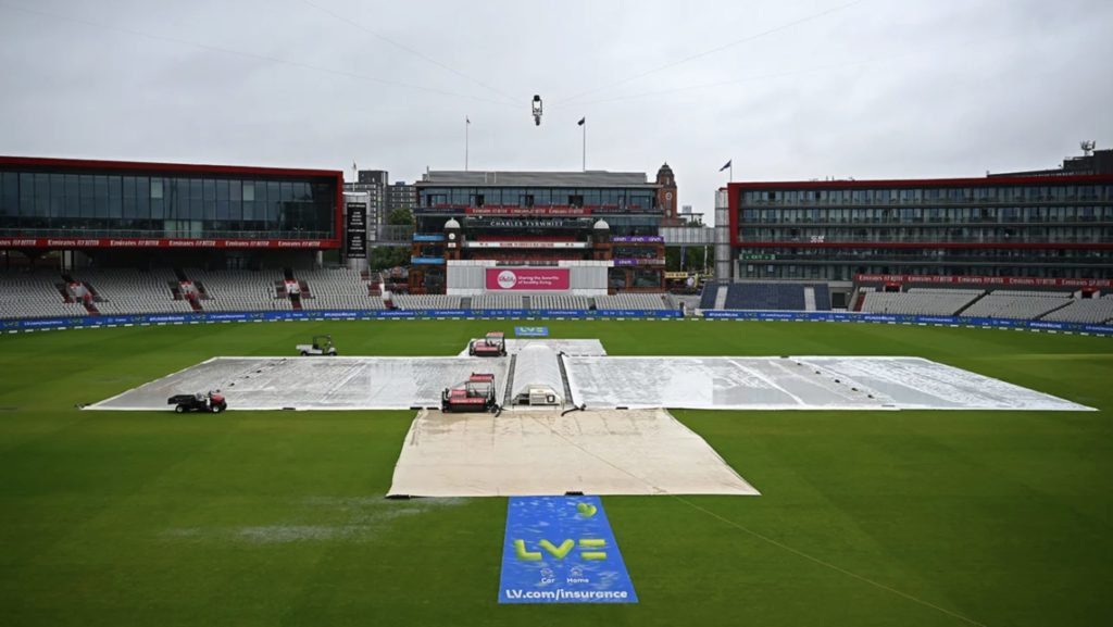 Old Trafford rain 22 July 2022