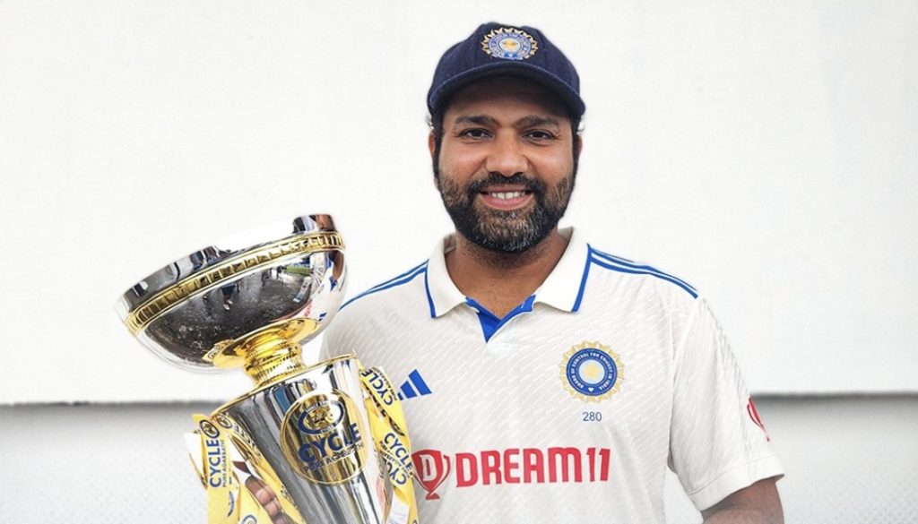 Rohit Sharma India WI trophy 24 July 2023