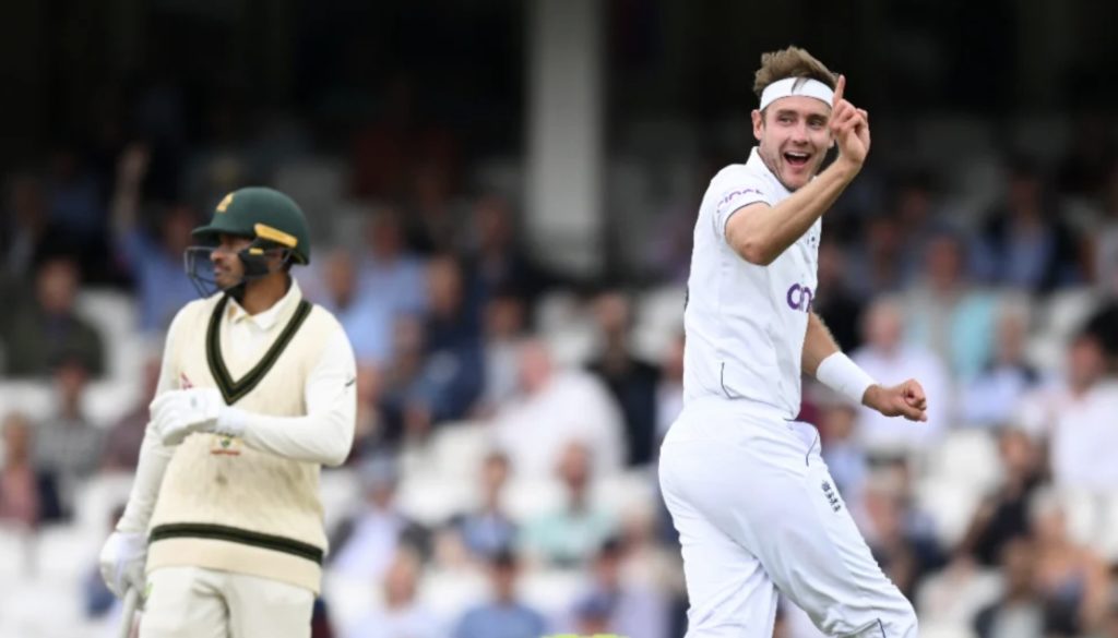 Stuart Broad Ashes wicket 29 July 2023