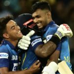 Charith Asalanka swamped teammates