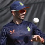 Keshav Maharaj smiles 2023