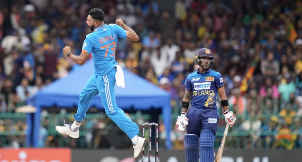 Mohammed Siraj celebrates 17 Sep 2023