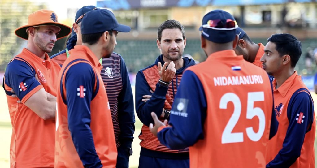 Netherlands coach Ryan Cook