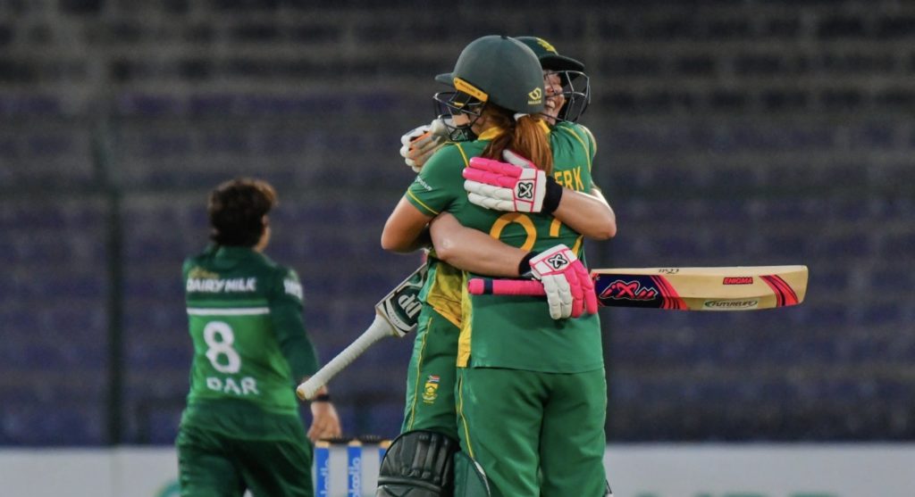 Suné Luus and Marizanne Kapp scored centuries as the Proteas claimed a 127-run victory in the first women’s ODI against Pakistan in Karachi on Friday.