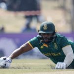 Temba Bavuma dives crease