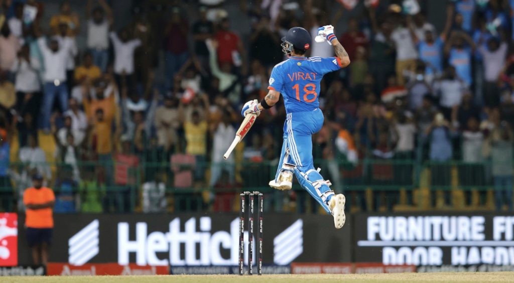 Virat Kohli jumps 100 11 Sep 2023