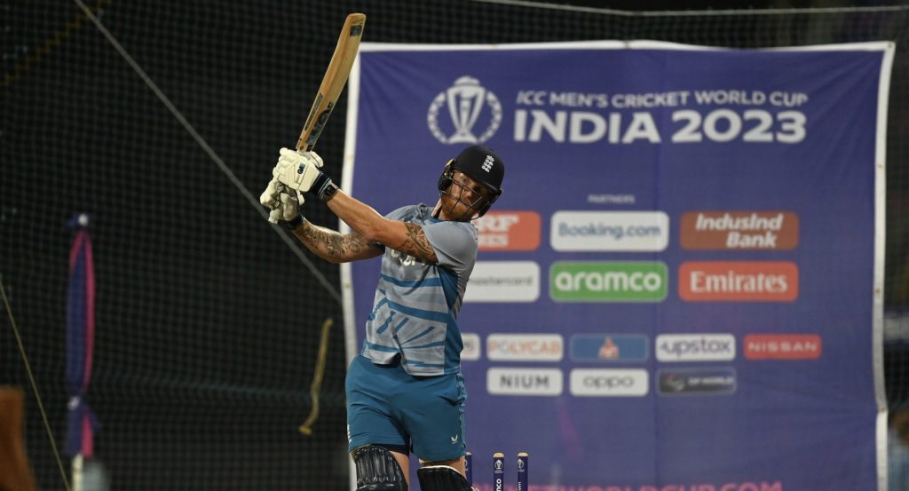 Ben Stokes England 20 Oct 2023 Gareth Copley Getty Images