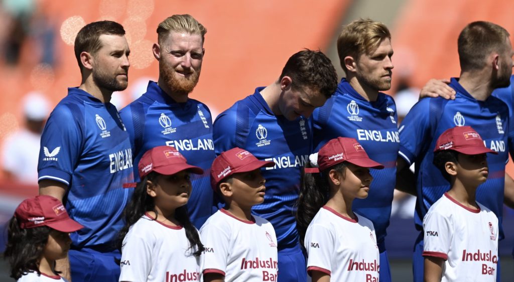 England anthem 5 Oct 2023 Gareth Copley Getty Images