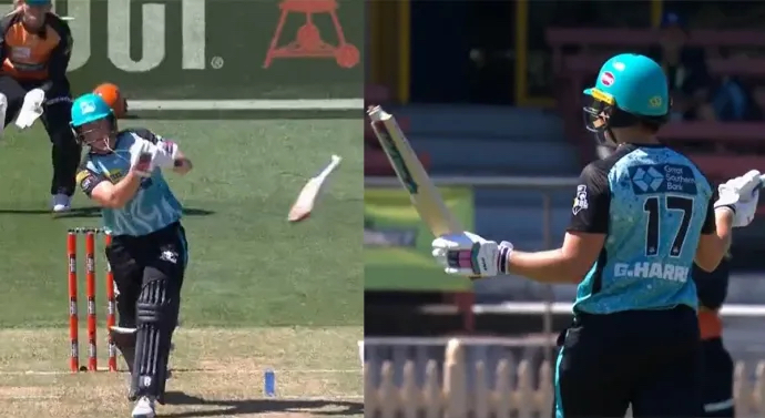 Watch: Six smashed with broken bat