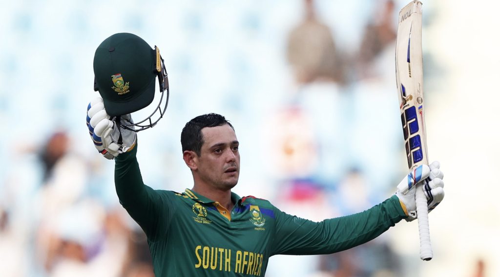 Quinton de Kock 100 12 Oct 2023 Robert Cianflone Getty Images