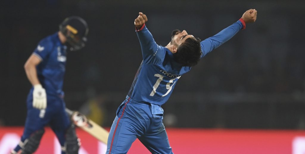 Rashid Khan Afghanistan 15 Oct 2023 Gareth Copley Getty Images