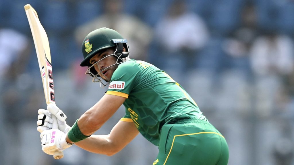 Reeza Hendricks leg Proteas 21 Oct 2023 Gareth Copley Getty Images