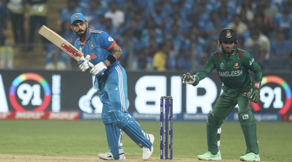 Virat Kohli batting India 19 Oct 2023 Virat Kohli Pankaj Nangia Getty Images