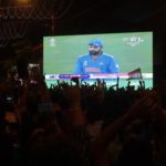 Fans watch India
