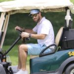 Glenn Maxwell golf cart