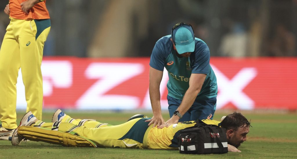 Glenn Maxwell treatment 7 Nov 2023 Robert Cianflone Getty Images