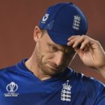 Jos Buttler dejected 4 Nov 2023 Gareth Copley Getty Images